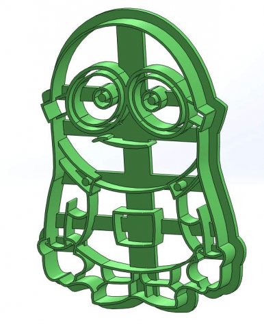 minions 3d print cookie cutters model 3D Print Model .c4d .max .obj .3ds .fbx .stl .blend 