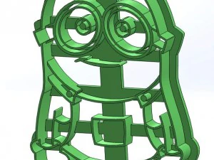 minions 3d print cookie cutters model 3D Print Model