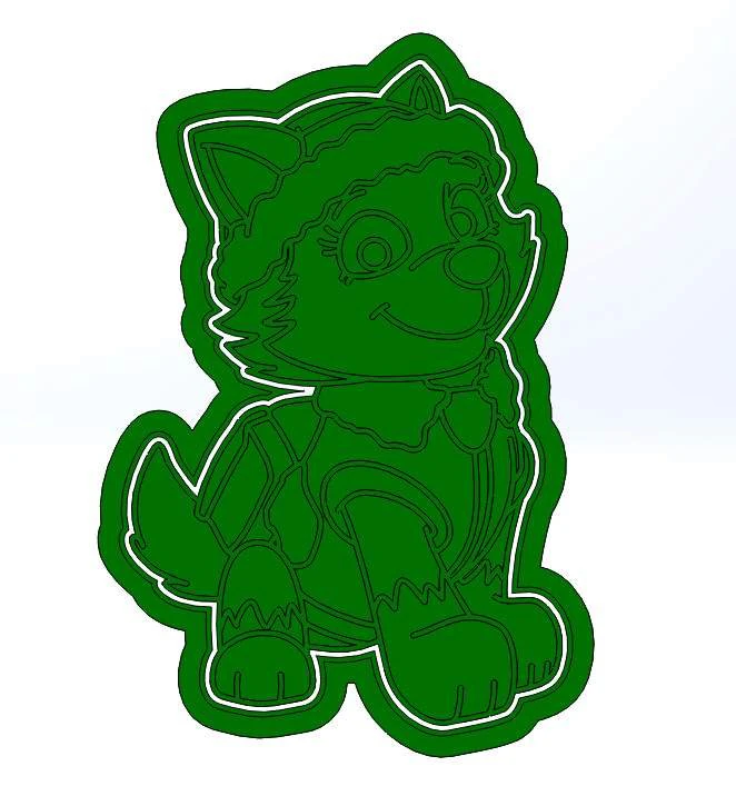 paw patrol 3d print cookie cutters model 3d print model 3D Print Model .c4d .max .obj .3ds .fbx .stl .blend 