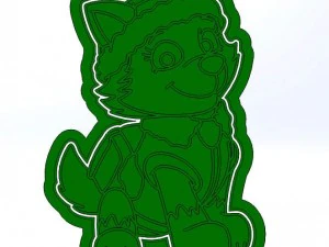 3d модель формочек для печенья &laquo;Щенячий патруль&raquo; 3D модель для печати 3D Принт Модель