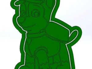 paw patrol 3d print cookie cutters model 3d print model 3D Print Model