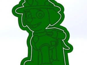 paw patrol 3d print cookie cutters model 3d print model 3D Print Model
