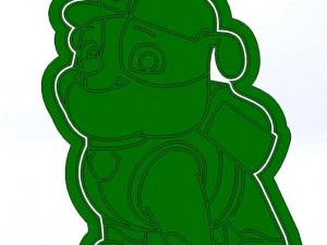paw patrol 3d print cookie cutters model 3d print model 3D Print Model