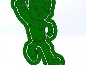 paw patrol 3d print cookie cutters model 3d print model 3D Принт Модель