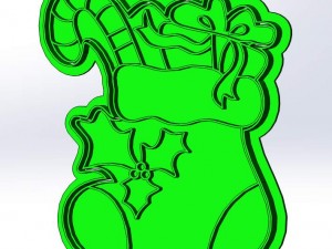 christmas and new year 3d print cookie cutters model 3Dプリントモデル