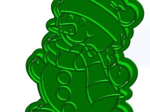 christmas and new year 3d print cookie cutters model 3Dプリントモデル