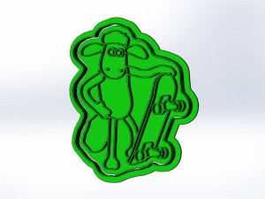 shaun the sheep 3d print cookie cutters models 3D Print Model