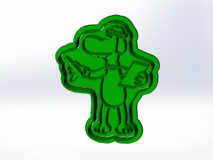 shaun the sheep 3d print cookie cutters models 3D 打印模型