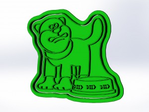 shaun the sheep 3d print cookie cutters models 3D 打印模型