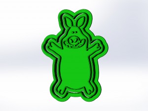 shaun the sheep 3d print cookie cutters models 3D 打印模型