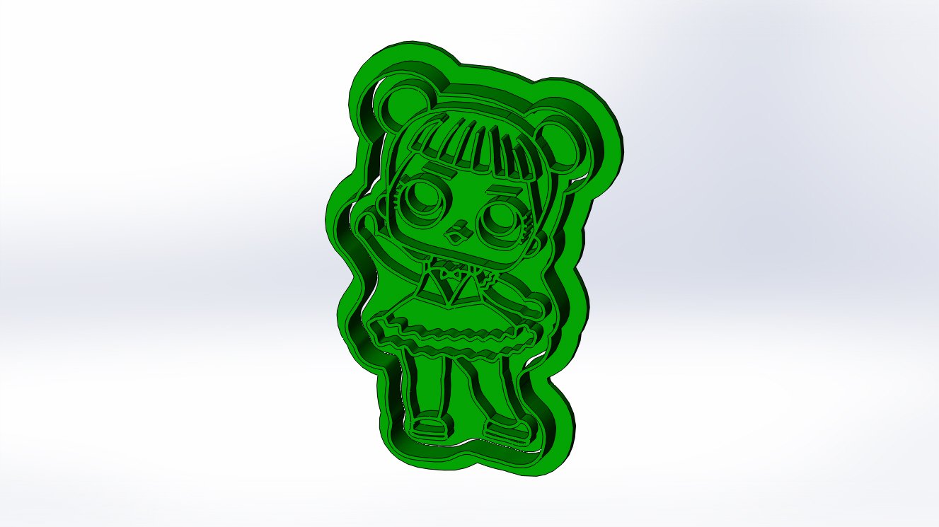 Lol Surprise Dolls 3d print cookie cutters models 3D Model