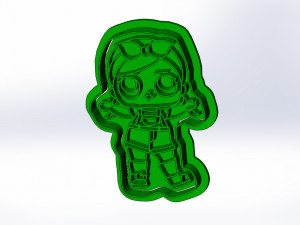 lol surprise dolls 3d print cookie cutters models 3D Baskı Modeli