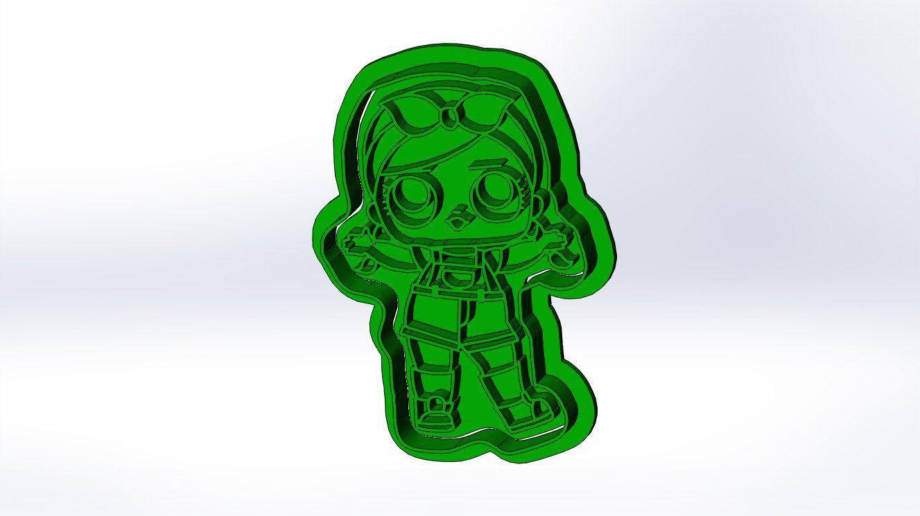 Lol Surprise Dolls 3d print cookie cutters models 3D Model