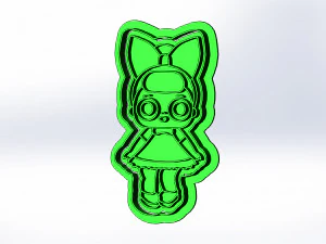 lol surprise dolls 3d print cookie cutters models 6-10 3D Print Model