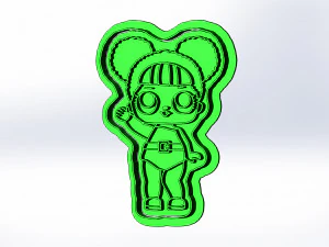 lol surprise dolls 3d print cookie cutters models 6-10 3D Print Model