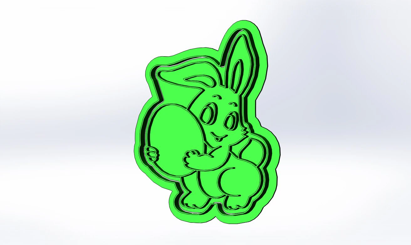 easter bunny 3D Print Model .c4d .max .obj .3ds .fbx .stl .blend 