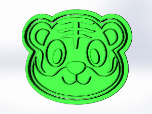 tigers set of 4 3d print cookie cutters 3D Print Model