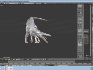 untextured rigged spinosaurus 3D Model
