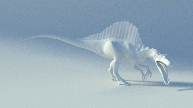 untextured rigged spinosaurus 3D Model .c4d .max .obj .3ds .fbx .stl .blend 