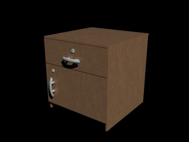 simple drawer 3D Model .c4d .max .obj .3ds .fbx .stl .blend