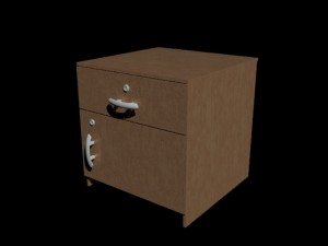 simple drawer 3D मॉडल