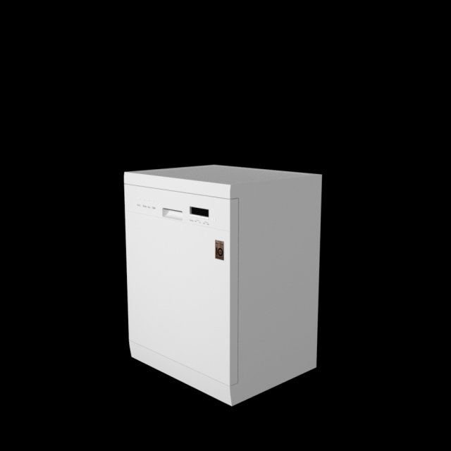 dishwasher 3D Model .c4d .max .obj .3ds .fbx .stl .blend 