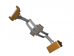 clasp watch buckle strap butterfly system Modelo 3D