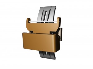 clasp watch buckle strap butterfly system 3D Model