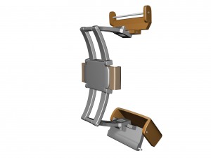 clasp watch buckle strap butterfly system 3D Model