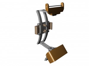 clasp watch buckle strap butterfly system 3D Model