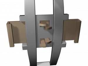 clasp watch buckle strap butterfly system 3D Model