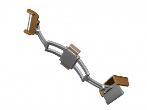 clasp watch buckle strap butterfly system 3D Model