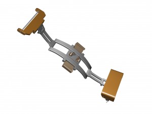 clasp watch buckle strap butterfly system 3D Model