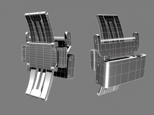 clasp watch buckle strap butterfly system 3D Model