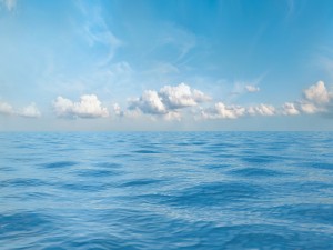 seascape background with seamless sky panorama 36 3D 模型