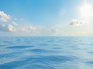 seascape background with seamless sky panorama 36 3D 模型