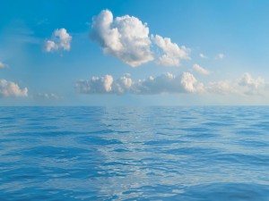 seascape background with seamless sky panorama 36 3D 模型