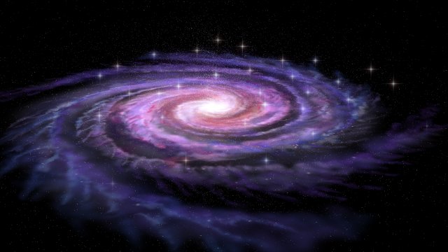 spiral galaxy in deep space 3D 모델 .c4d .max .obj .3ds .fbx .stl .blend 