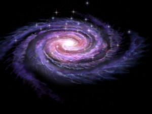 spiral galaxy in deep space 3D 모델