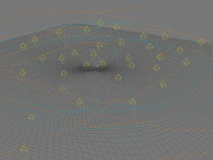 spiral galaxy in deep space 3D Model