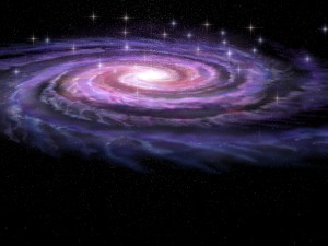 spiral galaxy in deep space 3D 모델