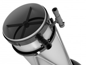 telescopes refractor and reflector system Model 3D