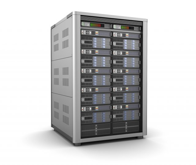 modern server storage database 3D Модель .c4d .max .obj .3ds .fbx .stl .blend 