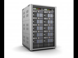modern server storage database 3D Model