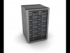 modern server storage database 3D Model