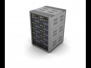 modern server storage database 3D Модель