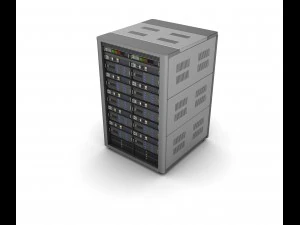 modern server storage database 3D Model