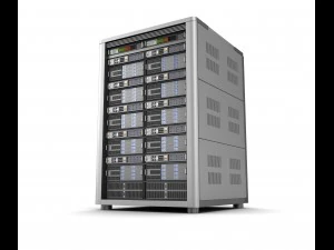 modern server storage database 3D Model