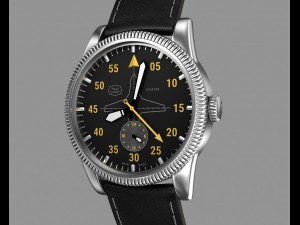 aviator wrist watch my own design 3D Model
