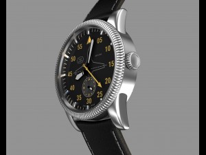 aviator wrist watch my own design 3D Модель